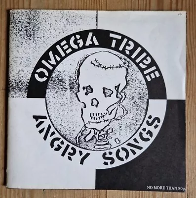 Omega Tribe Angry Songs UK Press 7  Vinyl EP Crass Records Cat.No 221984/10 1983 • £35