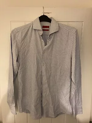 Hugo Boss Slim Fit Egyptian Cotton Jason Check Shirt (15.5”) • £15