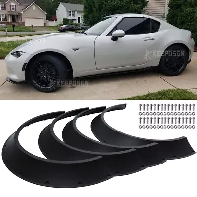 Fender Flares Matte Flexible Wheel Arch Extra Wide Body For Mazda Miata MX5 MK4 • $99.59