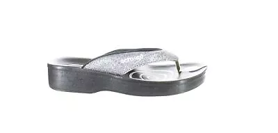 Aerosoft Womens Gray T-Strap Sandals EUR 37 (7325416) • $12.99