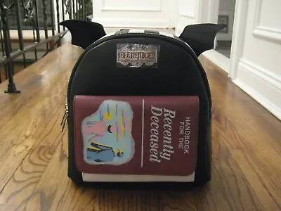 Beetlejuice Recently Deceased Handbook Bat Wing Mini Backpack • $69.99