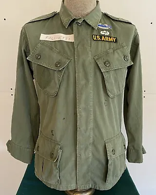 RARE US ARMY VIETNAM 1st PATTERN TROPICAL COMBAT JACKET SPECIAL FORCES AIRBORNE • $350