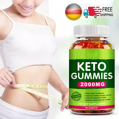 Keto Gummies Ketone Advanced Weight Loss Fat Burner Men Women Dietary Supplement • £8.29