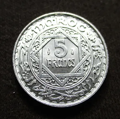 Old Coin Of Morocco 5 Francs 1951 Sultan Mohammed V • $1.95