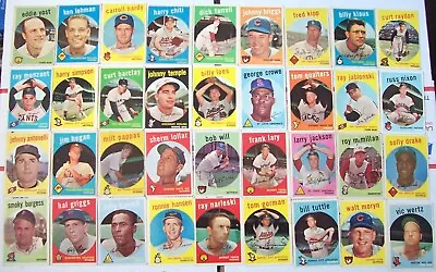 $13.50 • Buy Topps 1959 Vintage Baseball 36 Card Lot Yost Good Shape
