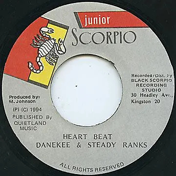 Danekee* & Steady Ranks / Danny Marshall - Heart Beat 7  (Vinyl • $36.12