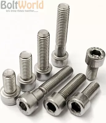 £191.61 • Buy M8 / 8mm A4 MARINE GRADE STAINLESS STEEL SOCKET CAP SCREWS, ALLEN KEY HEAD BOLTS