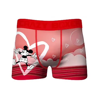 Crazy Boxers Mickey Mouse Heart Boxer Briefs Red • $19.98