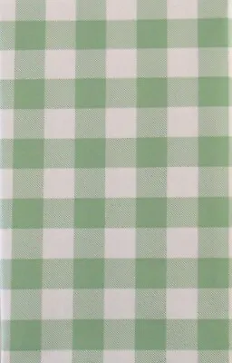 Mainstream Gingham Check Pattern Vinyl Flannel Bk Tablecloth Various Size/Color • $18.95