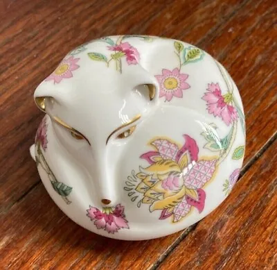 Minton Haddon Hall Rare Resting Fox Figurine - Bone China - Mint • $100