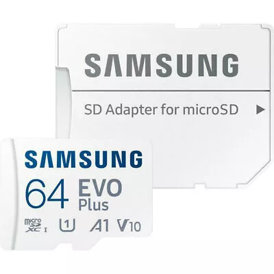 SAMSUNG EVO PLUS Micro SD Card 64GB Class 10 Mobile Phone Camera -64GB • $18.36