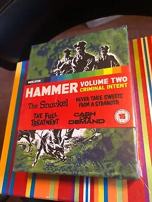 Hammer Volume 2 Two - Criminal Intent - Limited Edition Blu-Ray Indicator SEALED • £119.99