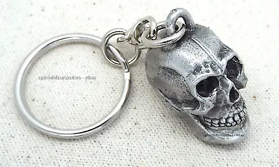 £7.50 • Buy Chunky Gothic Pewter Human Skull Keyring