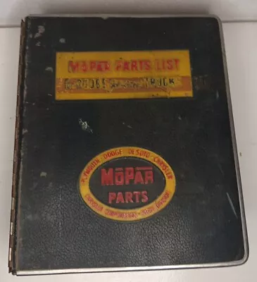 Mopar 1962 S-series Passenger Car Parts Catalog Manual • $75