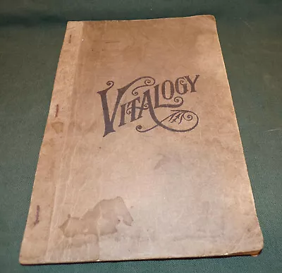 Vitalogy 1920 Sample Page Pamphlet RARE Medical Health Drs. Wood Ruddock • $175