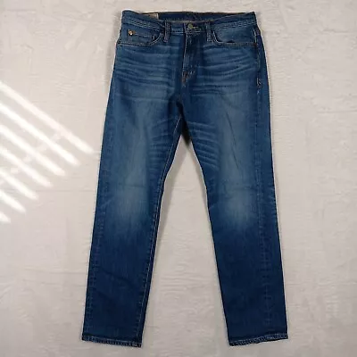 Ace Rivington Jeans Mens 33x30 Blue Candiani Denim Athletic Taper Stretch  • $36.99