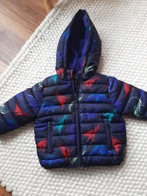 £4.99 • Buy Navy Dinosaur Coat 12/18 Mths