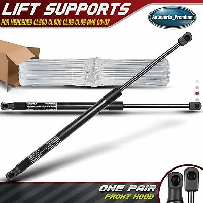 2x Front Hood Lift Supports Struts For Mercedes CL500 CL600 CL55 CL65 AMG 00-07 • $24.48