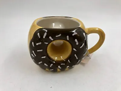 Sheffield Home Ceramic 16oz Chocolate Frosted Donut Coffee Mug CC01B05016 • $20.14