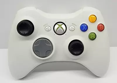 Official Microsoft Xbox 360 Wireless Controller - White OEM Tested • $19.95