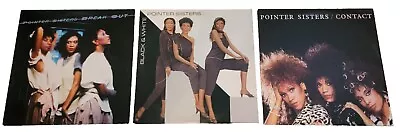Lot Of 3- Pointer Sisters –Vinyl LP-Black & White - Contact & Break Out • $4.40