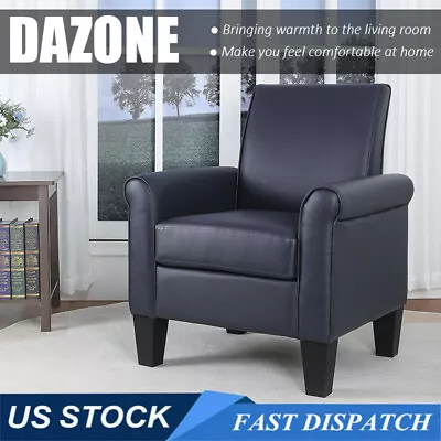 Modern PU Leather Armchair Single Sofa Upholstered Living Room Leisure Armchair • $128.99