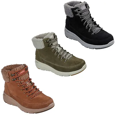 £56.95 • Buy Skechers Womens Winter Boots Ankle Suede Faux Fur Lined Memory Foam Sneaker Shoe
