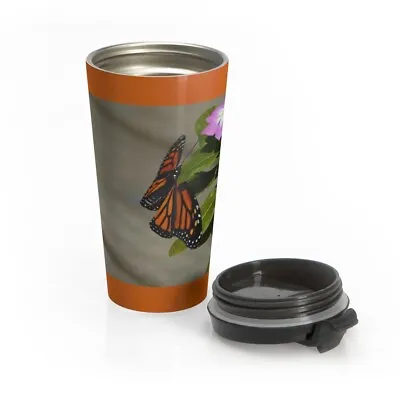 $38 • Buy Monarch Butterfly Stainless Steel Travel Mug