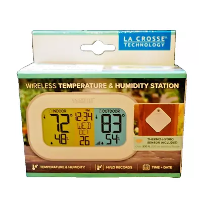 La Crosse Technology Wireless Temparature And Humidity Station - 308-148 • $22.87