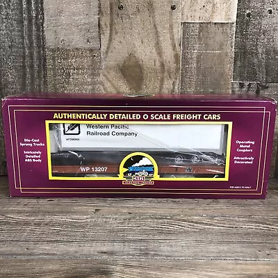 Rail King MTH Western Pacific Flatcar W/ Trailer #13207 O Gauge Train Toy New • $99.99