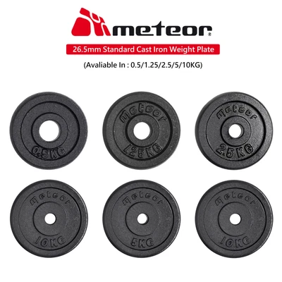 $27.95 • Buy METEOR 0.5-10kg Standard Cast Iron Weight Plate Weightlifting Dumbbell Barbell