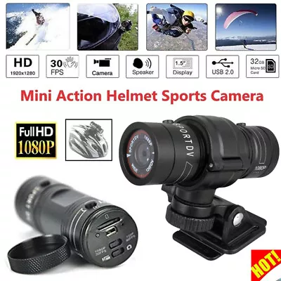 PRO 1080P Full HD Motor Bike Sports Action Camera Motor Cycle Helmet Cam • £25.59