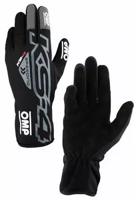 OMP Racing Karting Kart Gloves KS-4 MY2023 Black - Size XL • $55.13