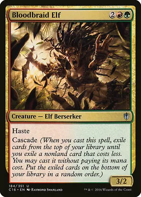 MTG Bloodbraid Elf [Commander 2016 Lightly Played] • £1.50