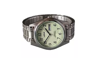 Lotus Lumbrite Mens Watch Day Date With New Renata Battery • £19.50