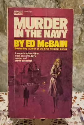 ED MCBAIN 1971 Vintage Paperback Murder In The Navy • $15