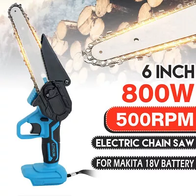 6  Mini Cordless Electric Chainsaw Wood Cutting Saw For Makita 18V Battery • $33.49