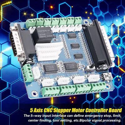 Interface 5 Axis CNC Stepper Motor Driver Controller Board Kit • $16.38
