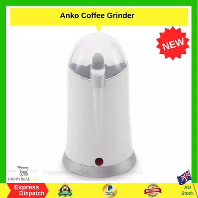 Coffee Bean Grinder Electric Grinding Mill Machine Beans Nut Spice Herb White • $22.85