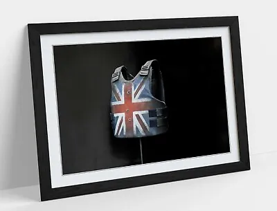 Banksy Union Jack Stab Vest Stormzy -framed Street Art Poster Picture Print • £37.99