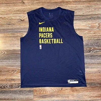 Nike NBA Team Issued Indiana Pacers Warm Up Practice Tank XL • $39.99