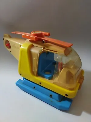 Vintage Chicco Toy Helicopter Colorful Plastic Hard To Find  (Made In Italy) • $10.99