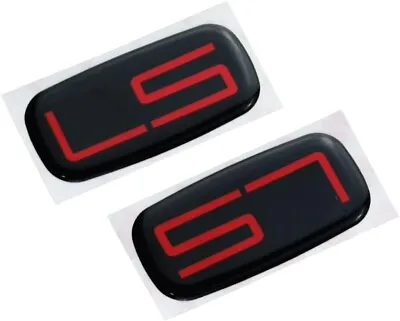 2pcs LS Fit For 99-2007 Silverado CAB Emblem Badge Sticker Decals (Red Black) • $12.99