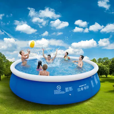 10FT Outdoor Inflatable Paddling Pool Large Swimming Pool Summer Family Fun UK • £29.99