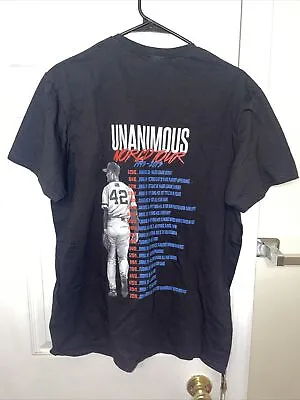 Mariano Rivera Unanimous World Tour 2019 Hall Of Fame T-Shirt Black Yankees • $24.95