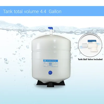 Reverse Osmosis Pressurized Water Storage Tank 4.4 Gallon PA-E RO-132 + Valve  • $64.95