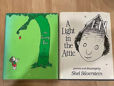 Lot Of 2 Shel Silverstein BOOKs: A Light In The Attic & Giving Tree Hardcover • $9.99