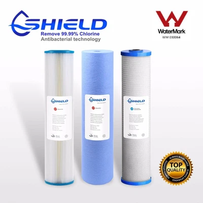 $124.50 • Buy Triple 20  X 4.5  Big Blue Whole House Water Filter Replacement Pack （3 Stages）