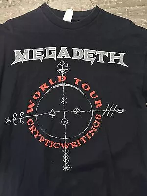 Megadeth Cryptic Writings Vintage Concert T Shirt 1997 1998 Tour NP19CD • $9.85