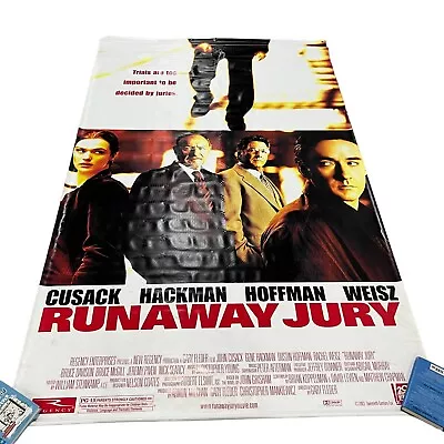2003 Run Away Jury Vinyl Movie Theater Banner 8’x5’ Gene Hackman John Cusack • $124.99